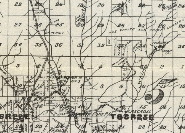 1914 Peckipah Mountain map