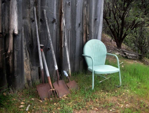 Old tools and Grandma's chair